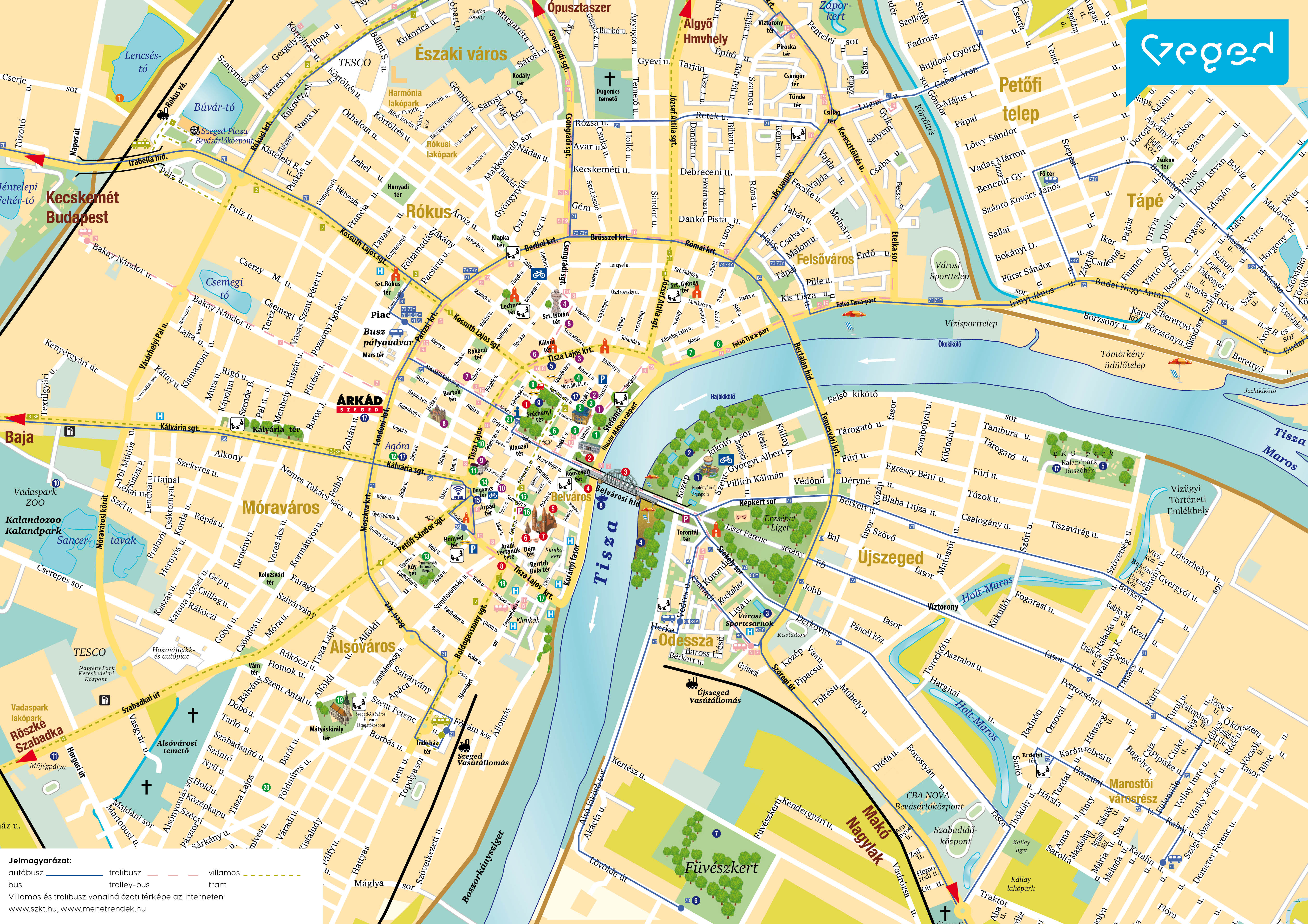 szeged látnivalók térkép Letöltések – Szeged Tourinform szeged látnivalók térkép