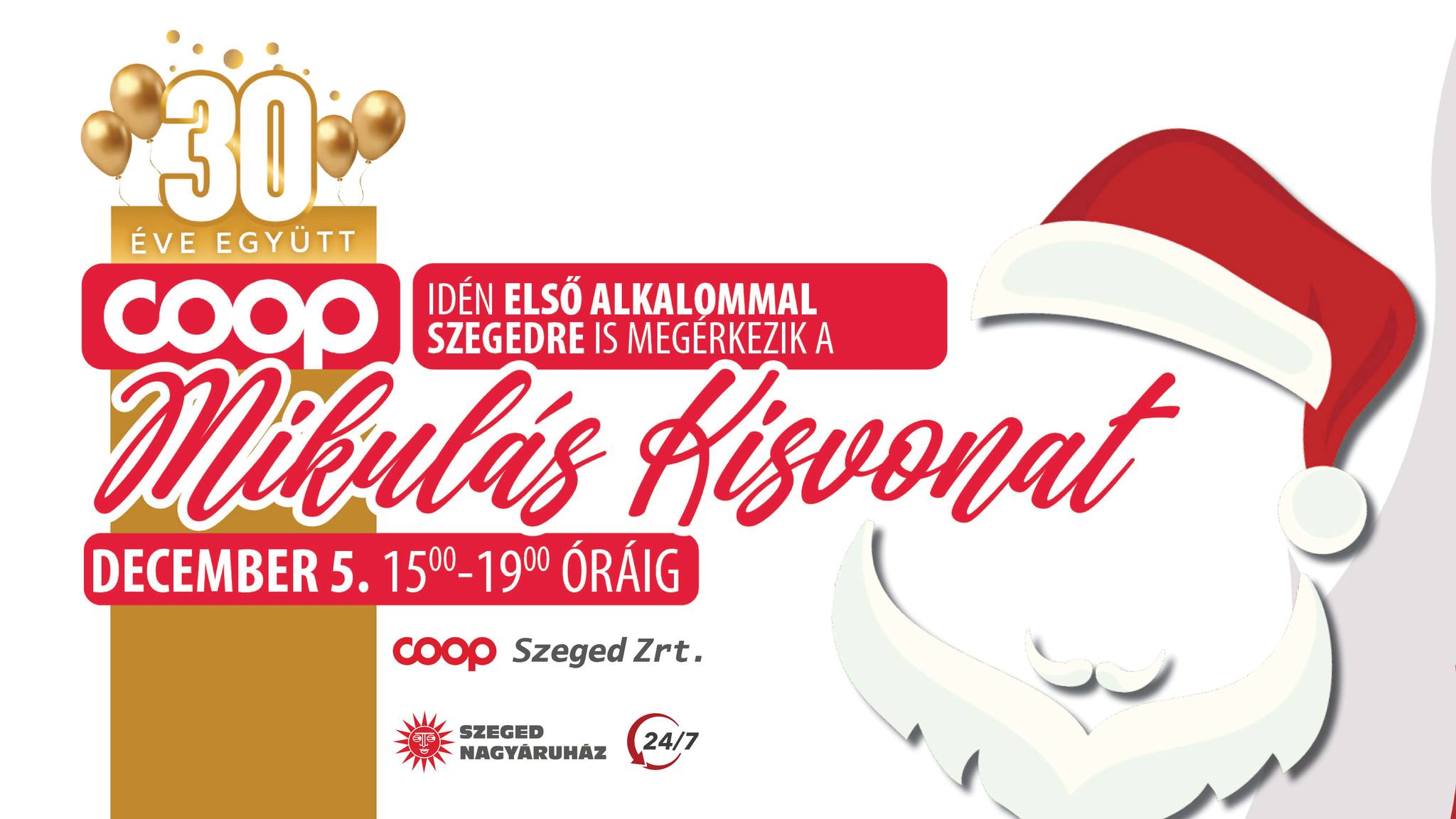 Coop Mikulás Kisvonat