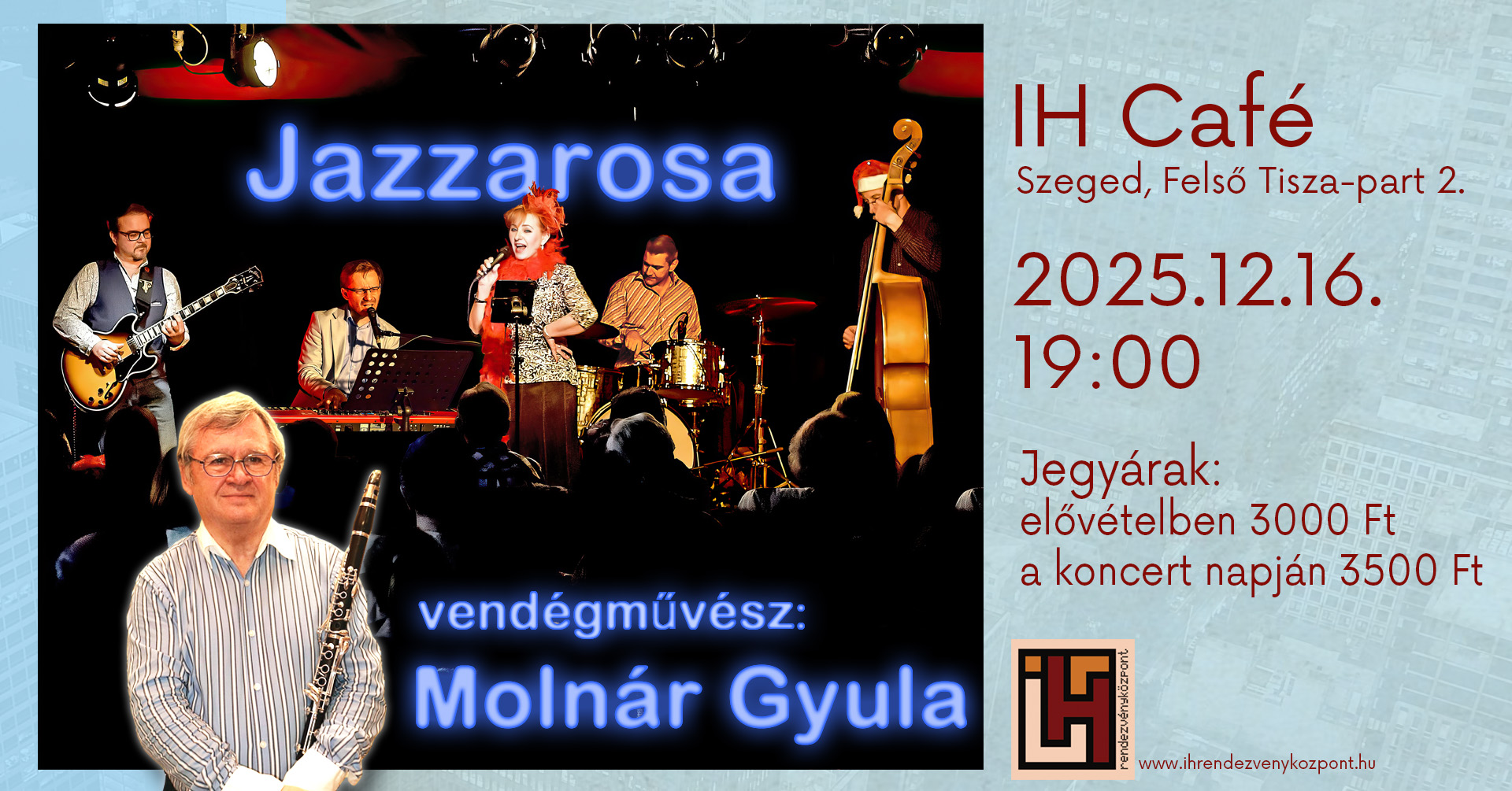 Jazzarosa karácsonyi koncert és táncest