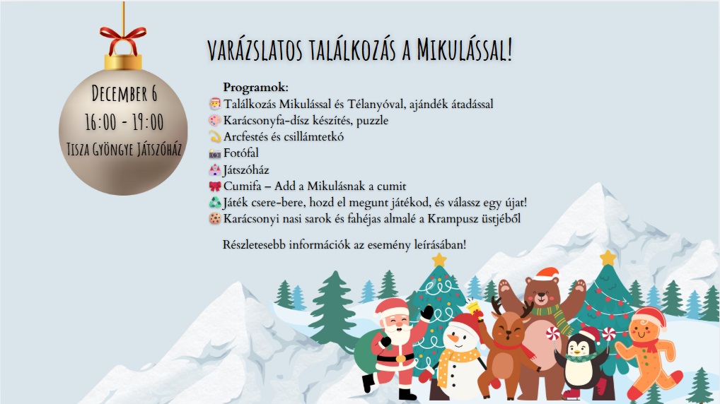 Varázslatos találkozás a Mikulással és Télanyóval