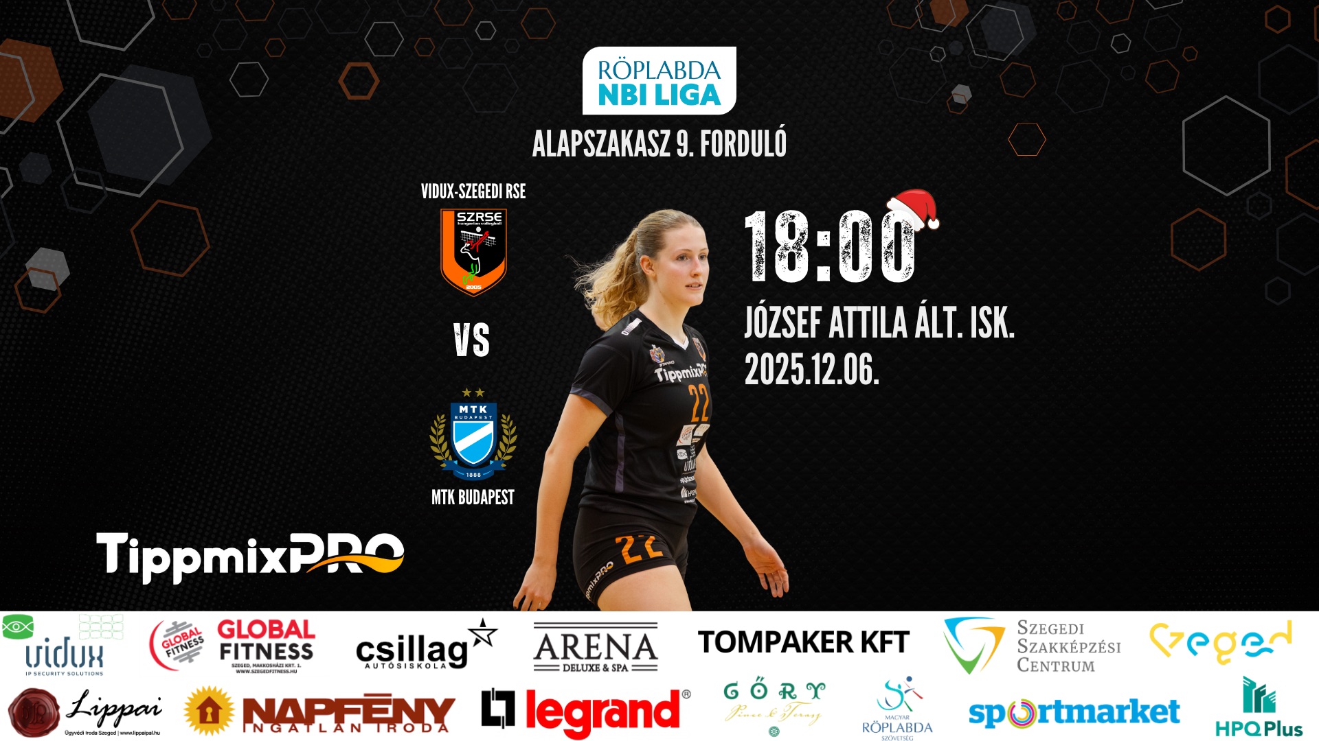 Vidux-Szegedi RSE – MTK Budapest női NBI-es röplabda mérkőzés