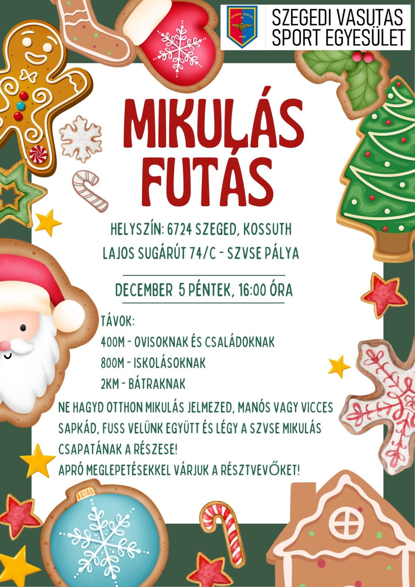 Mikulás Futás a SZVSE pályán!