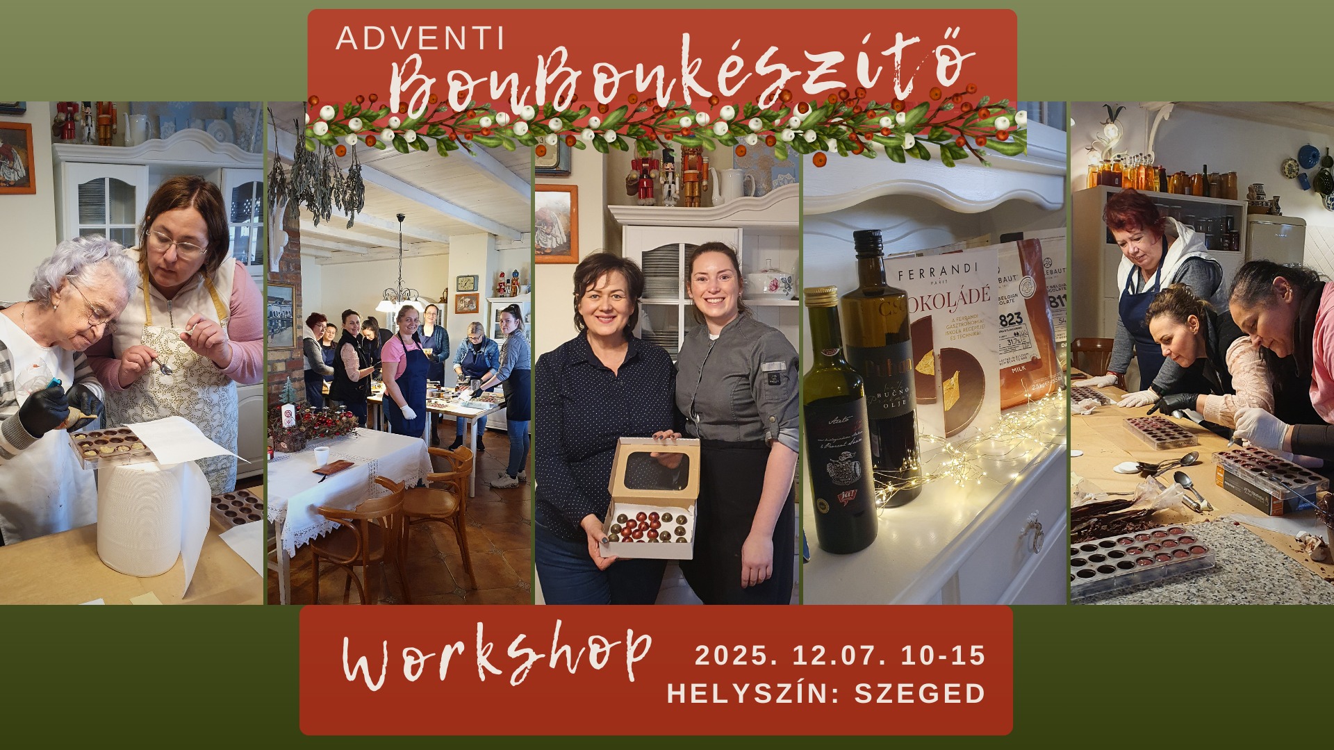 Adventi Bonbonkészítő Workshop Szegeden
