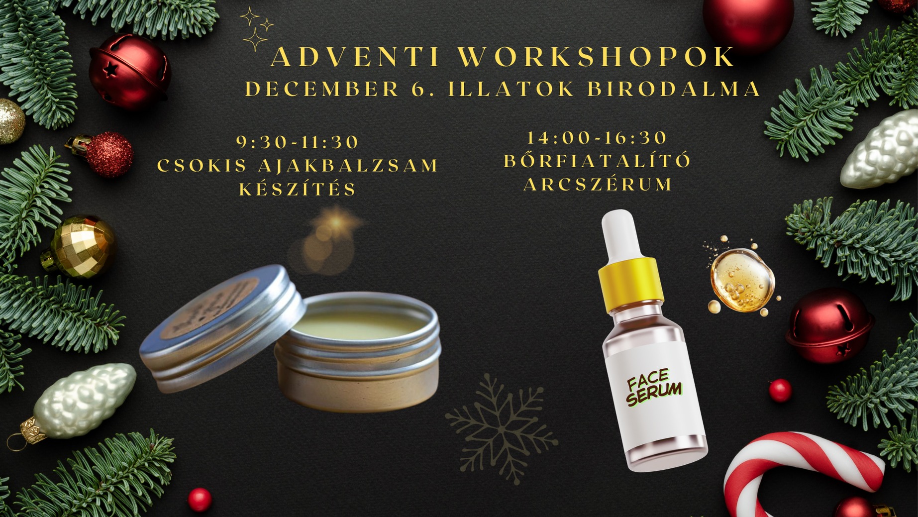 Adventi workshop az illatok birodalmában