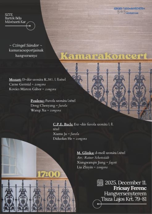 Czingel Sándor kamaracsoportjainak hangversenye