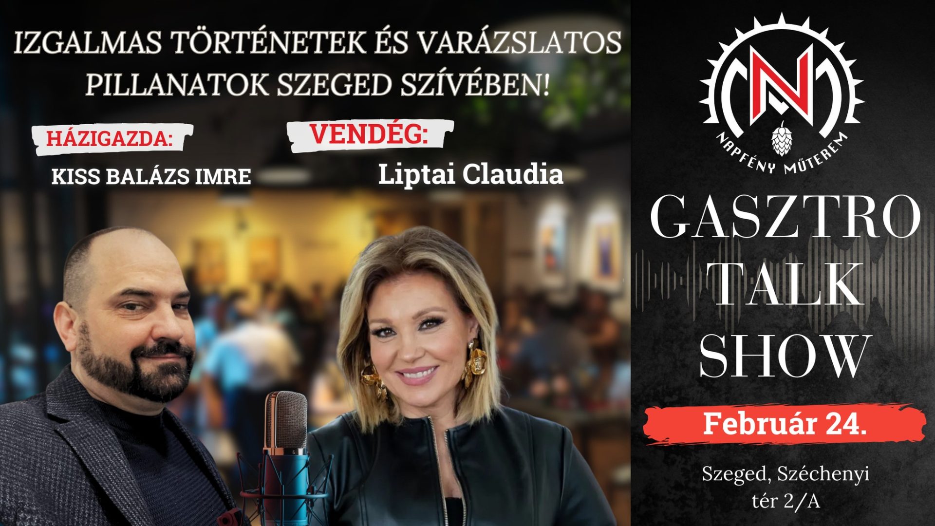 GasztroTalkShow! – Liptai Claudiával