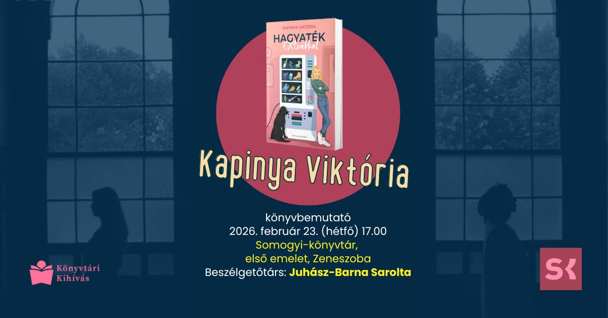Kapinya Viktória Hagyaték EXtrákkal című regényének szegedi bemutatója