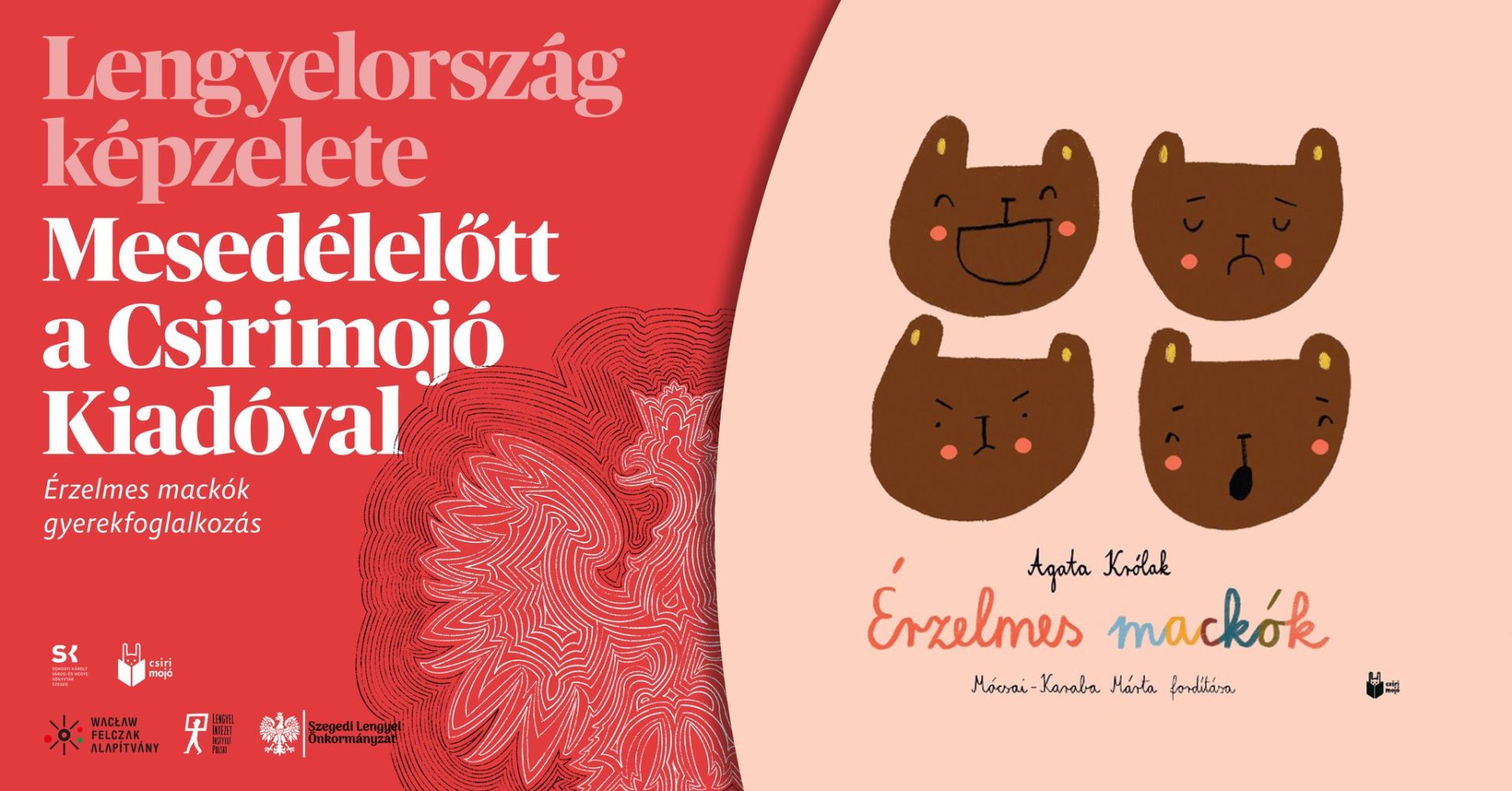 Mesedélelőtt a Csirimojó kiadóval – Érzelmes mackók gyerekfoglalkozás