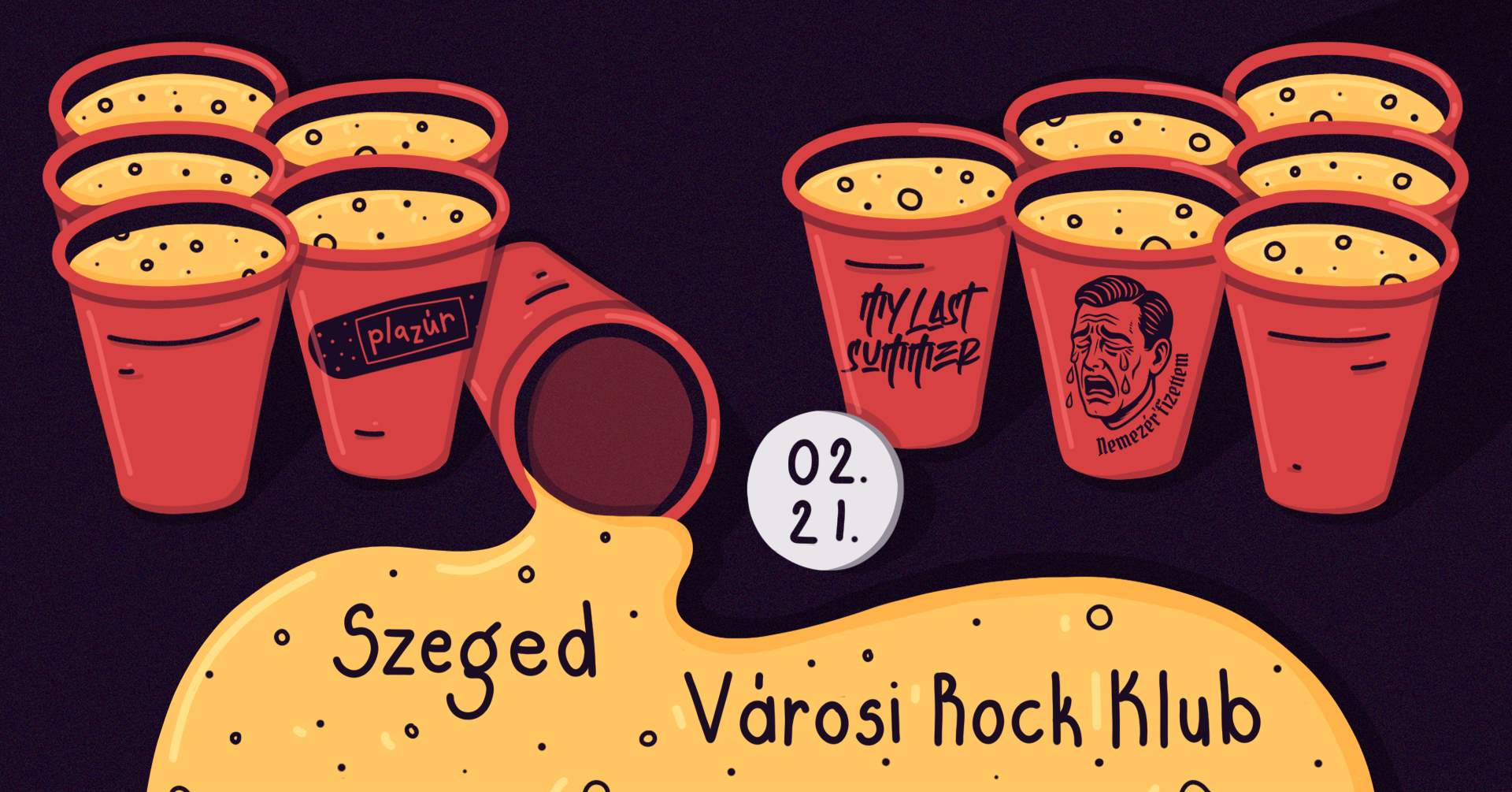 Plazúr, My Last Summer, Nemezér’fizettem koncert a Városi Rock Klubban