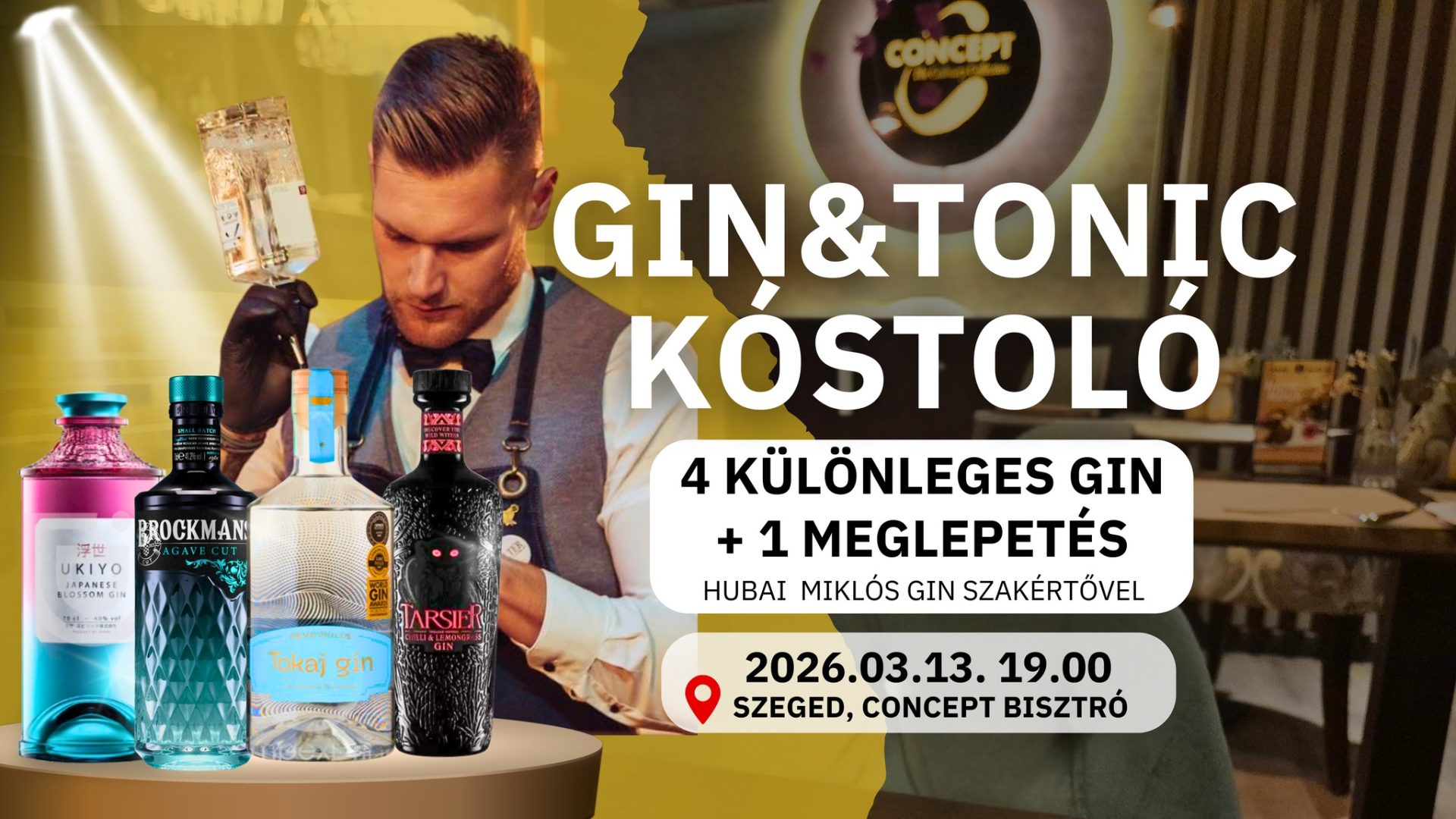 Gin & Tonic Workshop – Fedezd fel a tökéletes G&T titkát!
