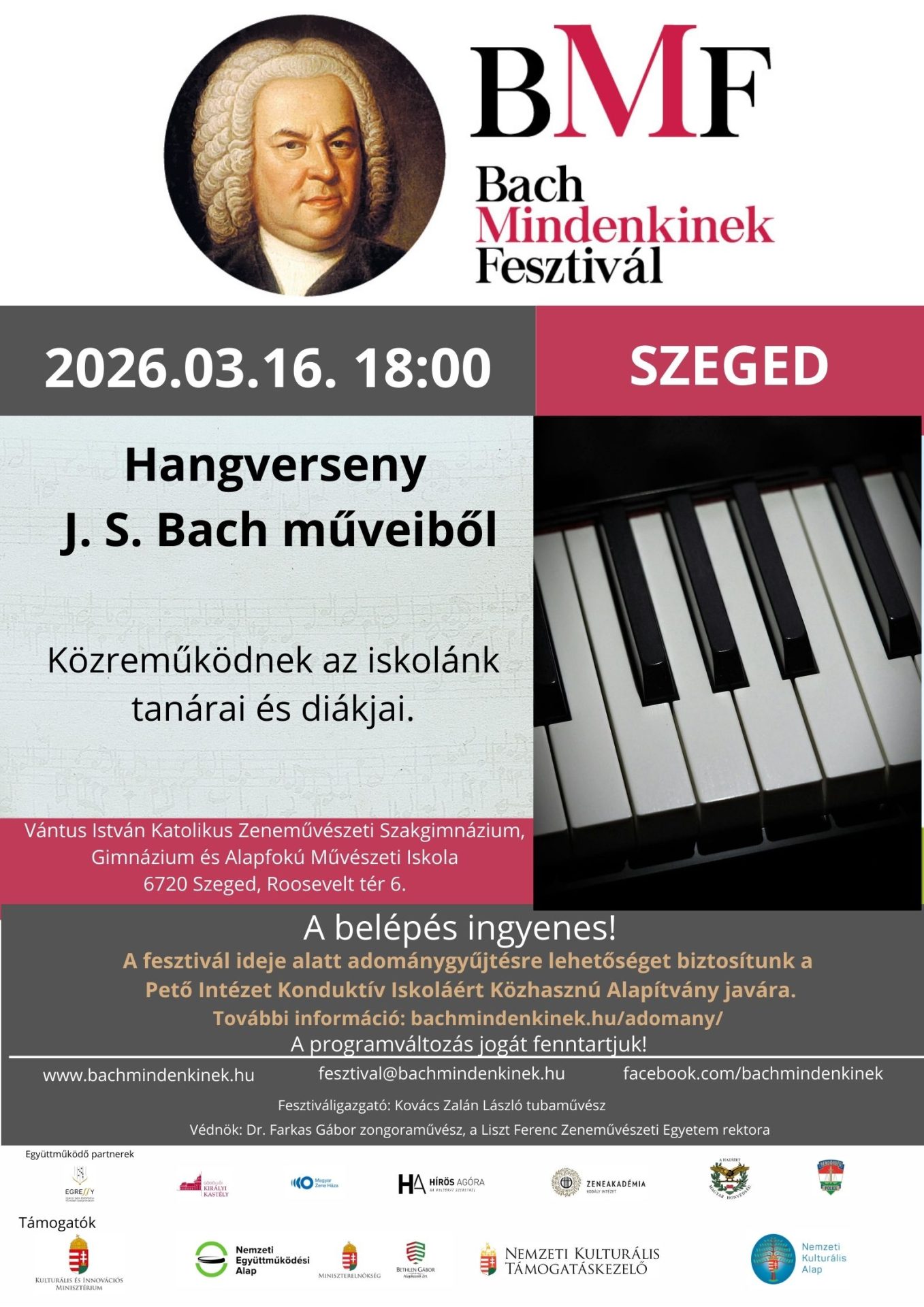 Bach Mindenkinek Fesztivál – Szeged