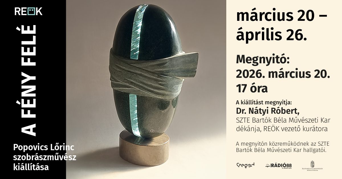 Kiállításmegnyitó: A fény felé – Popovics Lőrinc szobrászművész tárlata