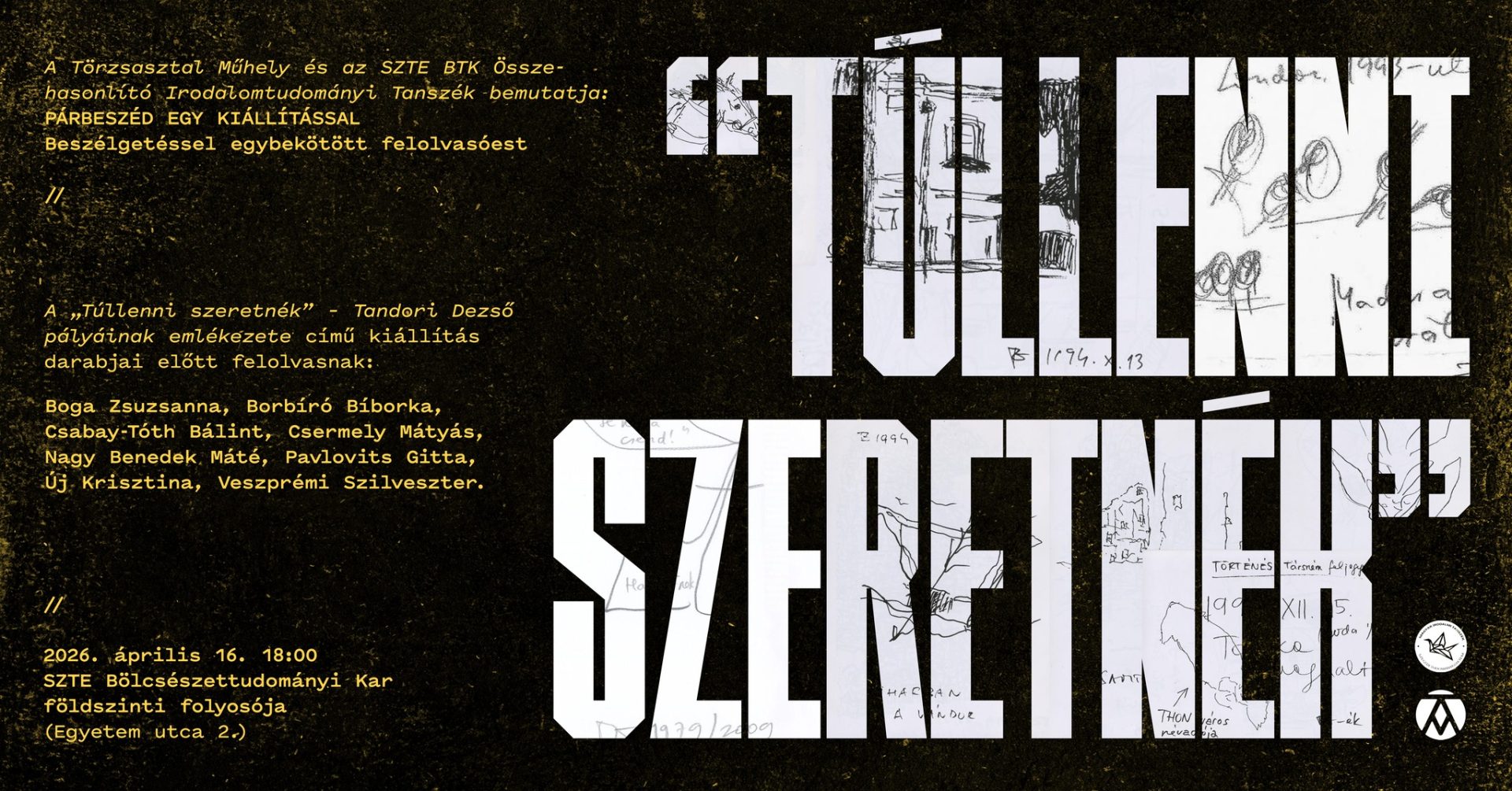 „Túllenni szeretnék” – Párbeszéd egy kiállítással // FELOLVASÓEST