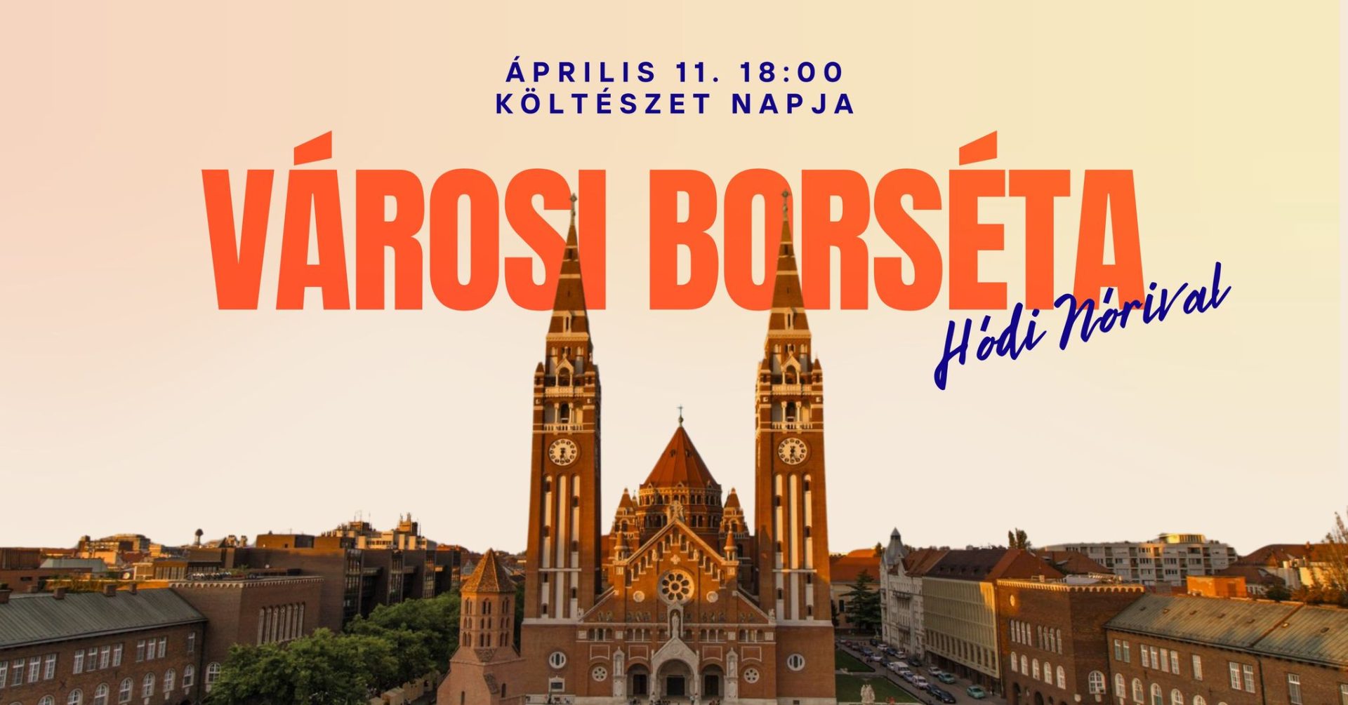 Városi Borséta Hódi Nórival – A Költészet Napja alkalmából