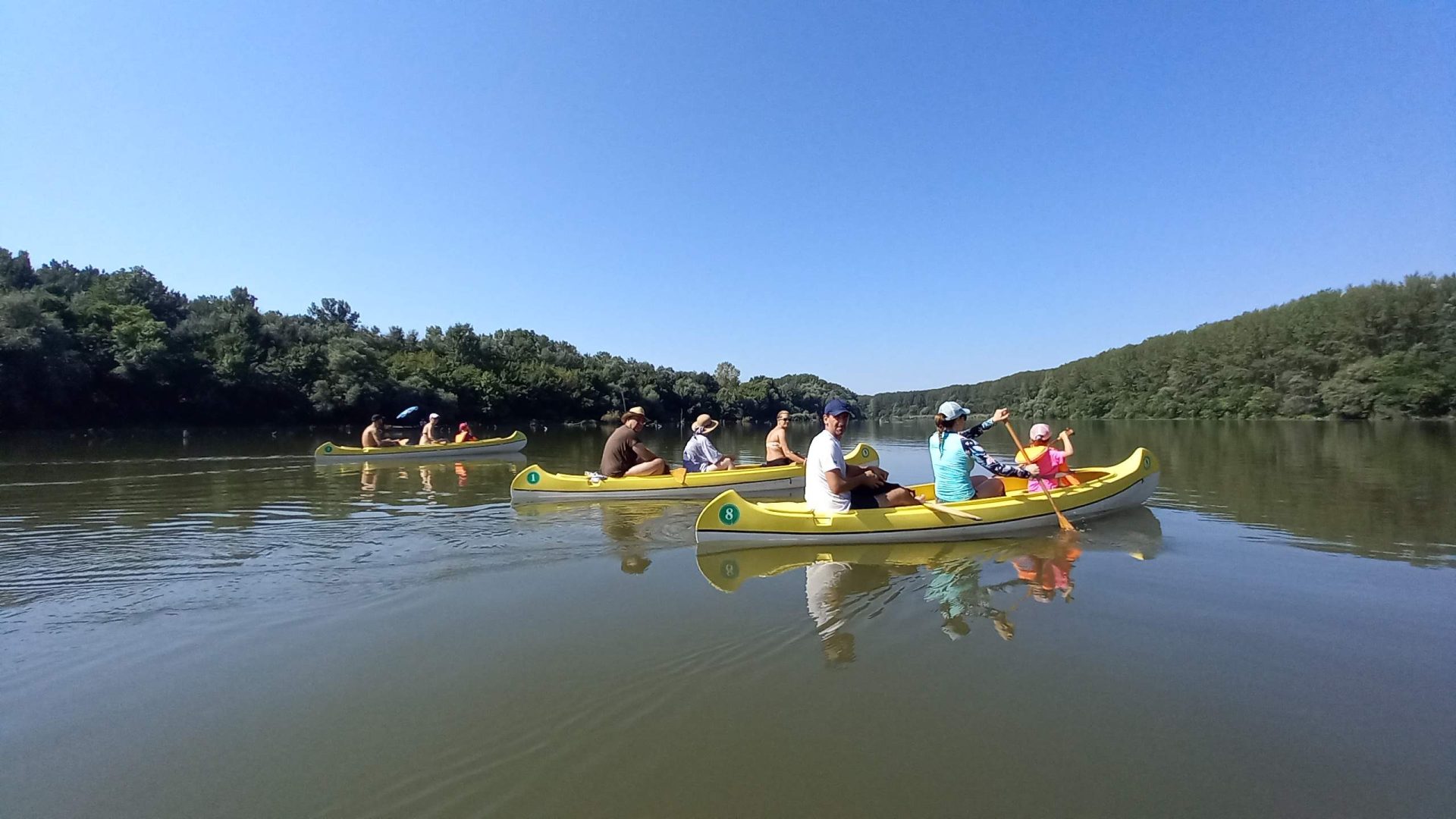 Kenus vízitúra lefelé a Tiszán 07.18.