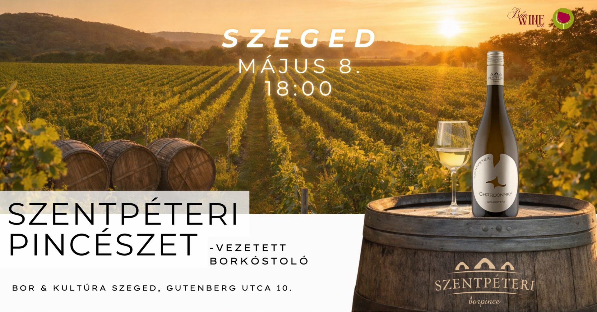 Szentpéteri Borpince – vezetett borkóstoló