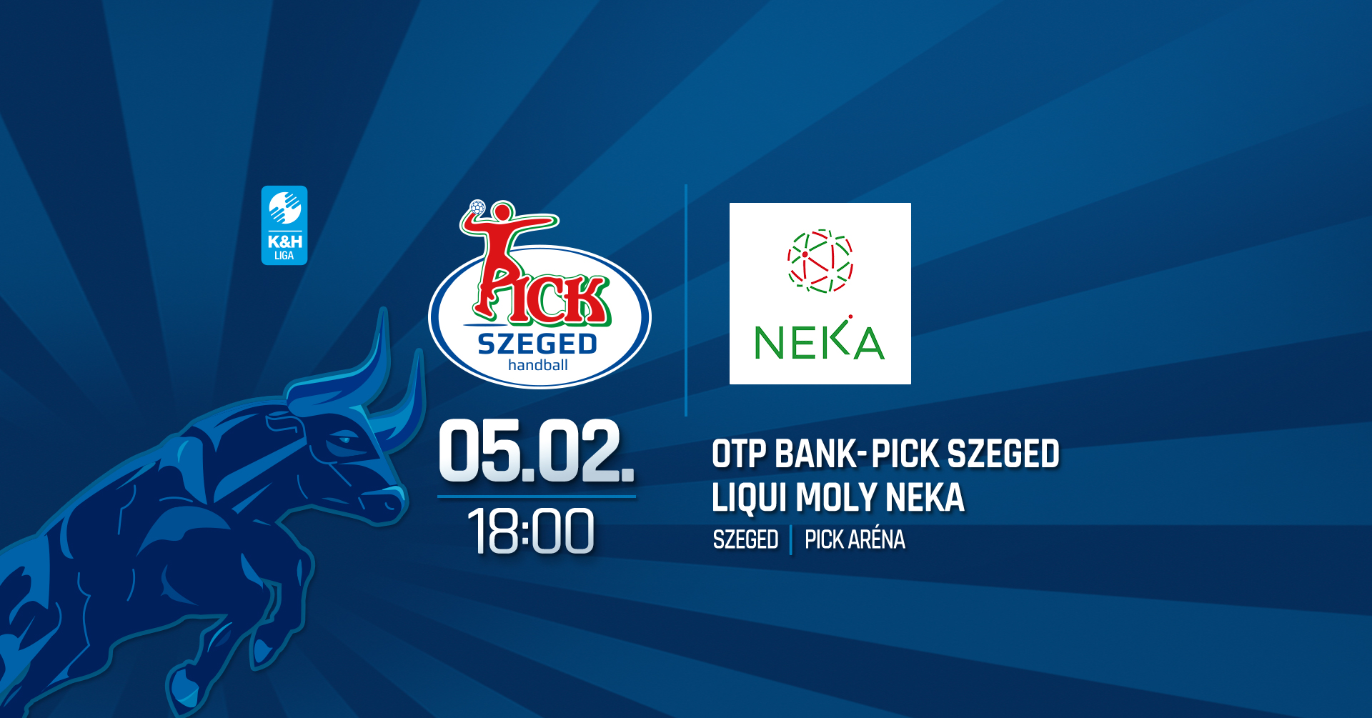 OTP Bank-Pick Szeged – Liqui Moly NEKA K&H Férfi Liga mérkőzés