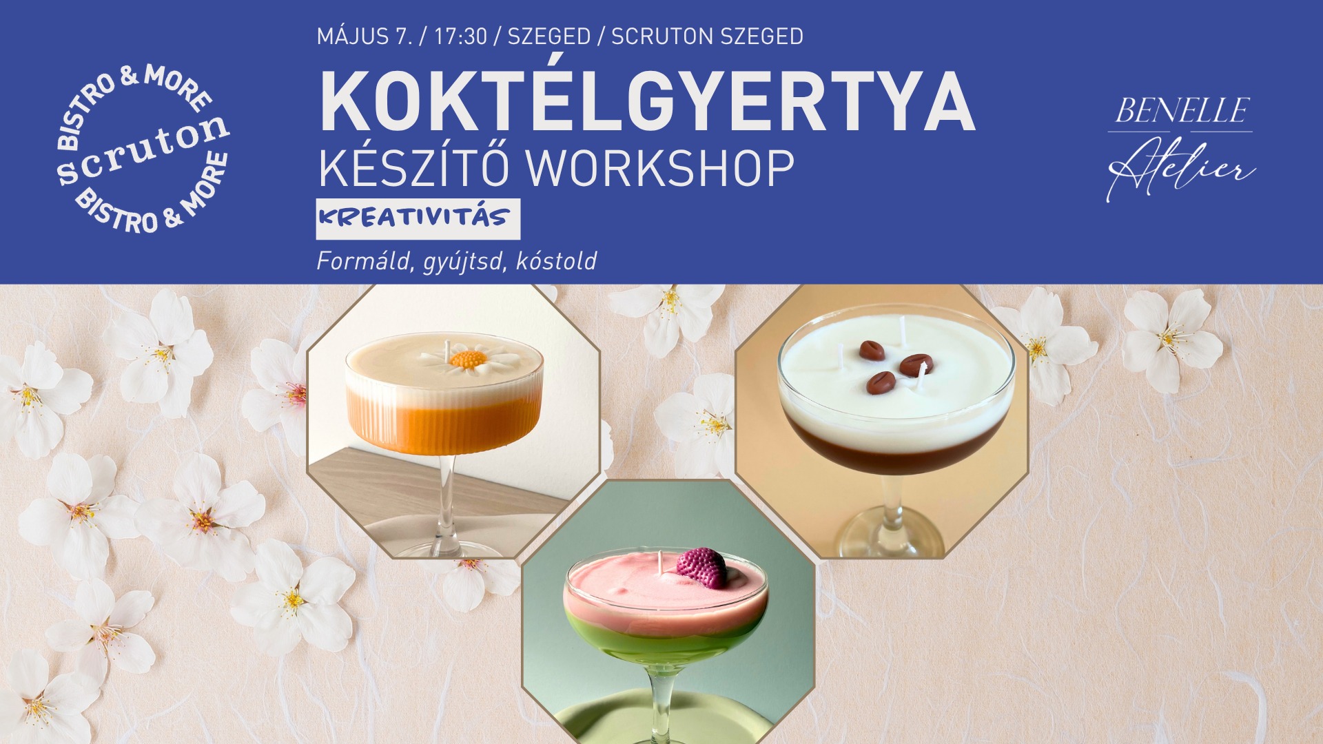 Koktélgyertya workshop – Formáld, gyújtsd, kóstold