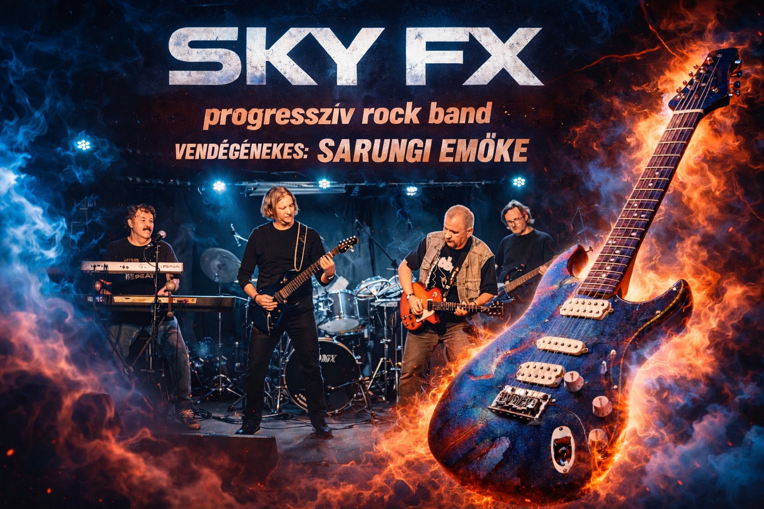 Sky FX koncert, vendégénekes: Sarungi Emőke