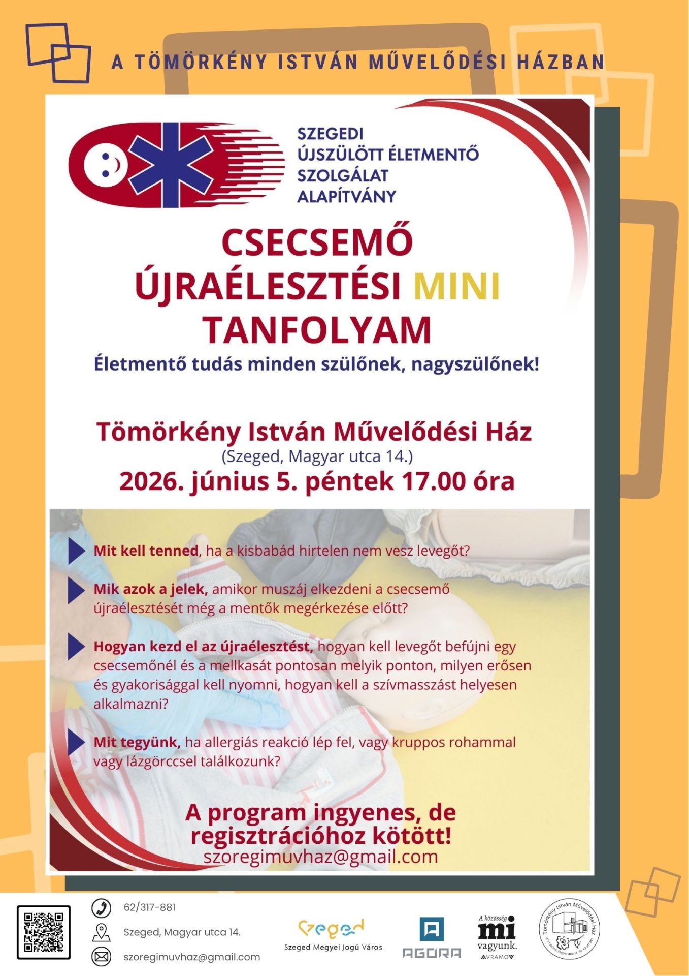 Csecsemő újraélesztési mini tanfolyam
