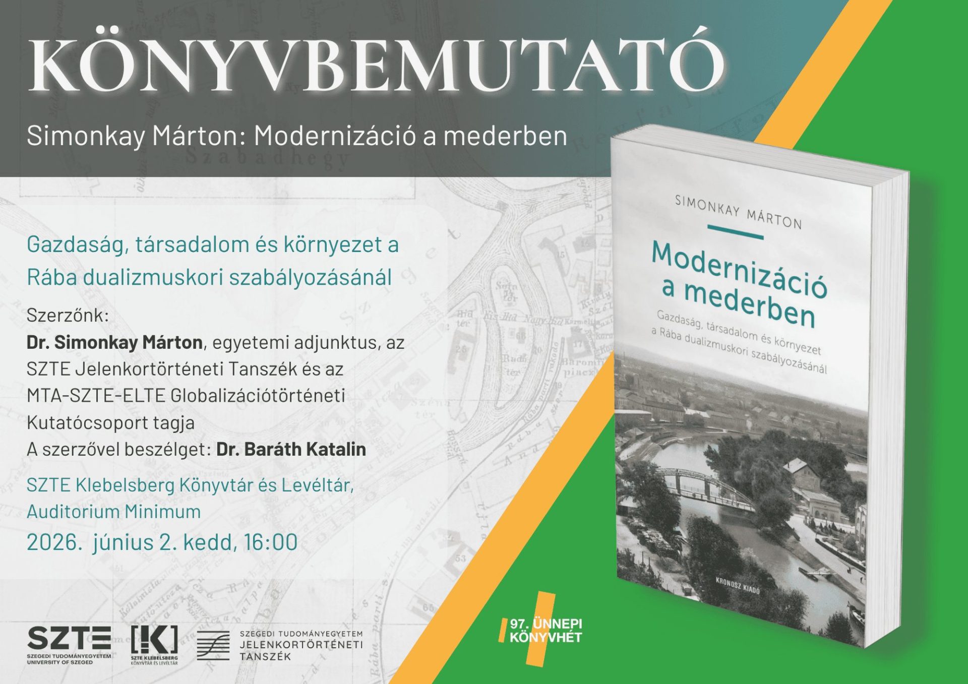 Könyvbemutató: Simonkay Márton – Modernizáció a mederben ~ 97. Ünnepi Könyvhét