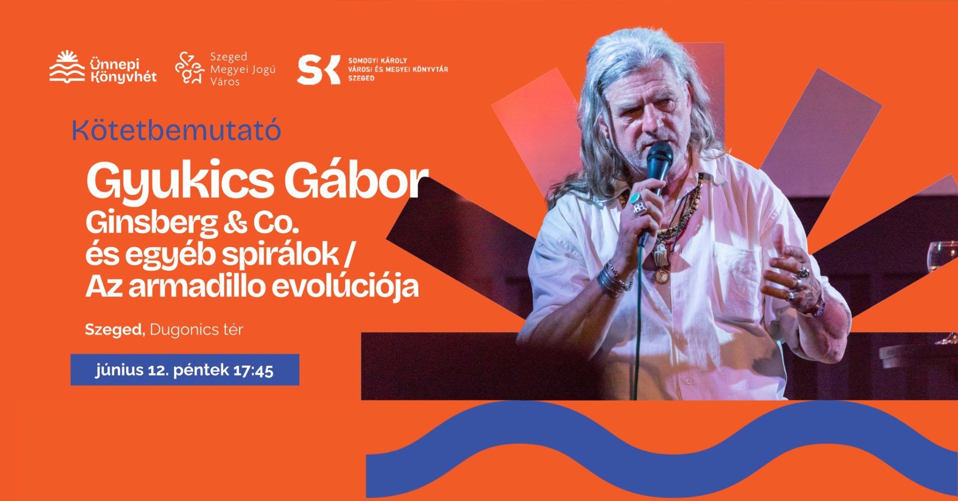 Gyukics Gábor: Ginsberg & Co és egyéb spirálok/ Az armadillo evolúciója – dupla Könyvheti bemutató