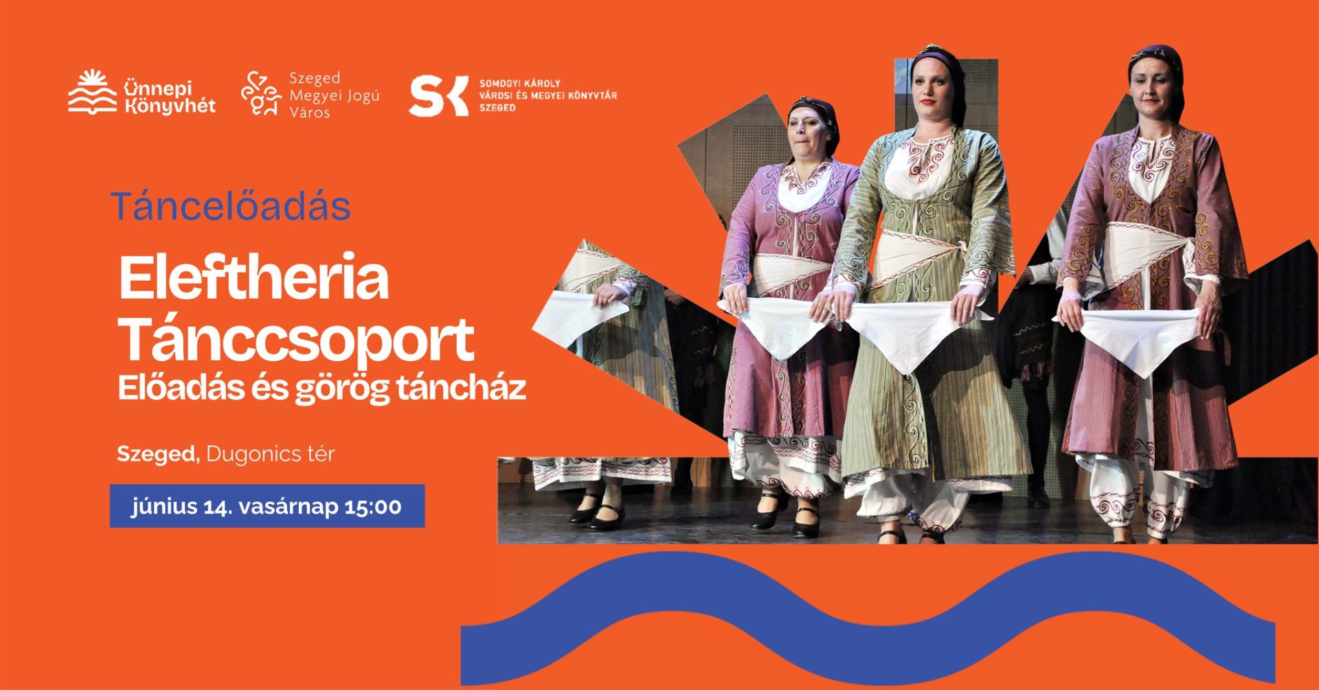 Előadás és táncház a szegedi görög Eleftheria Tánccsoporttal a Könyvhéten