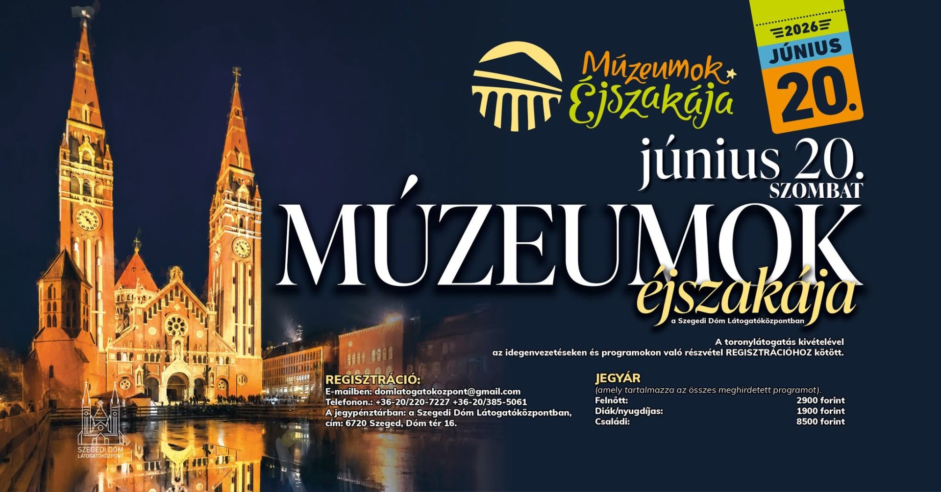 Múzeumok éjszakája a szegedi Dóm Látogatóközpontban