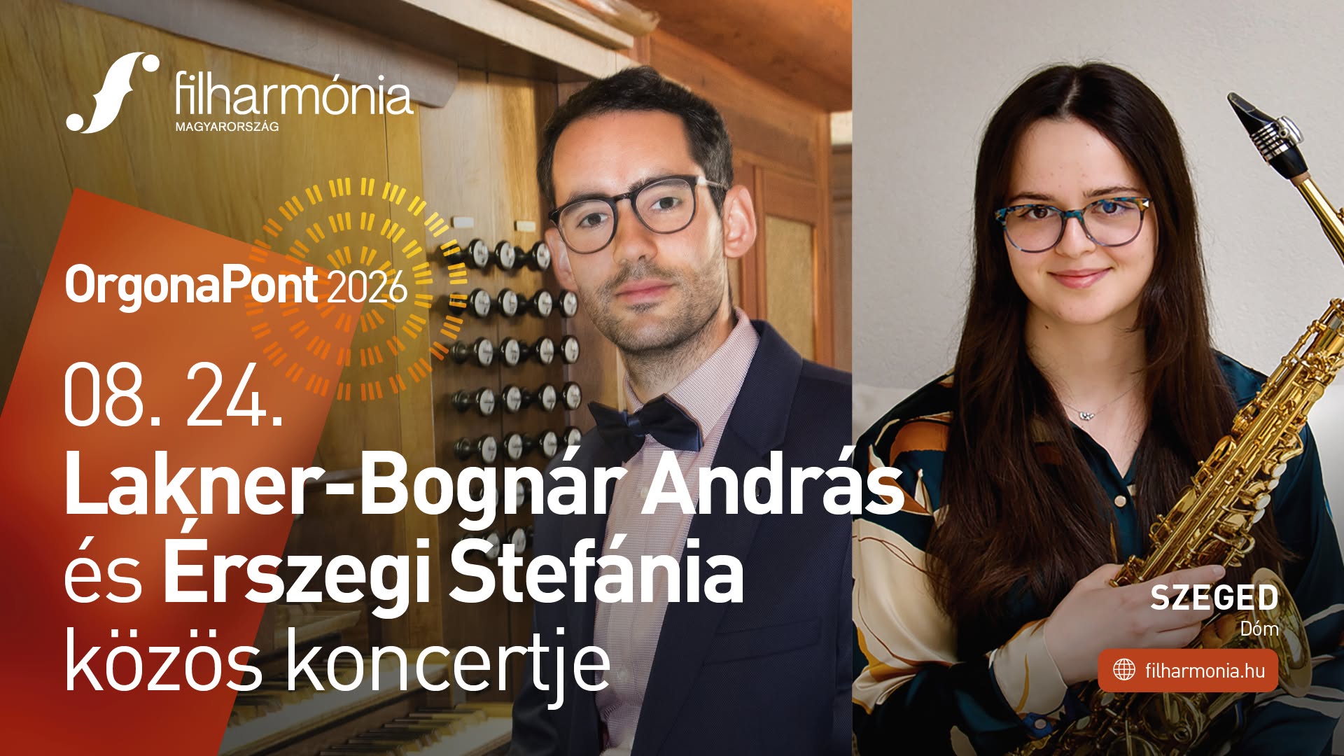 OrgonaPont: Lakner-Bognár András és Érszegi Stefánia közös koncertje