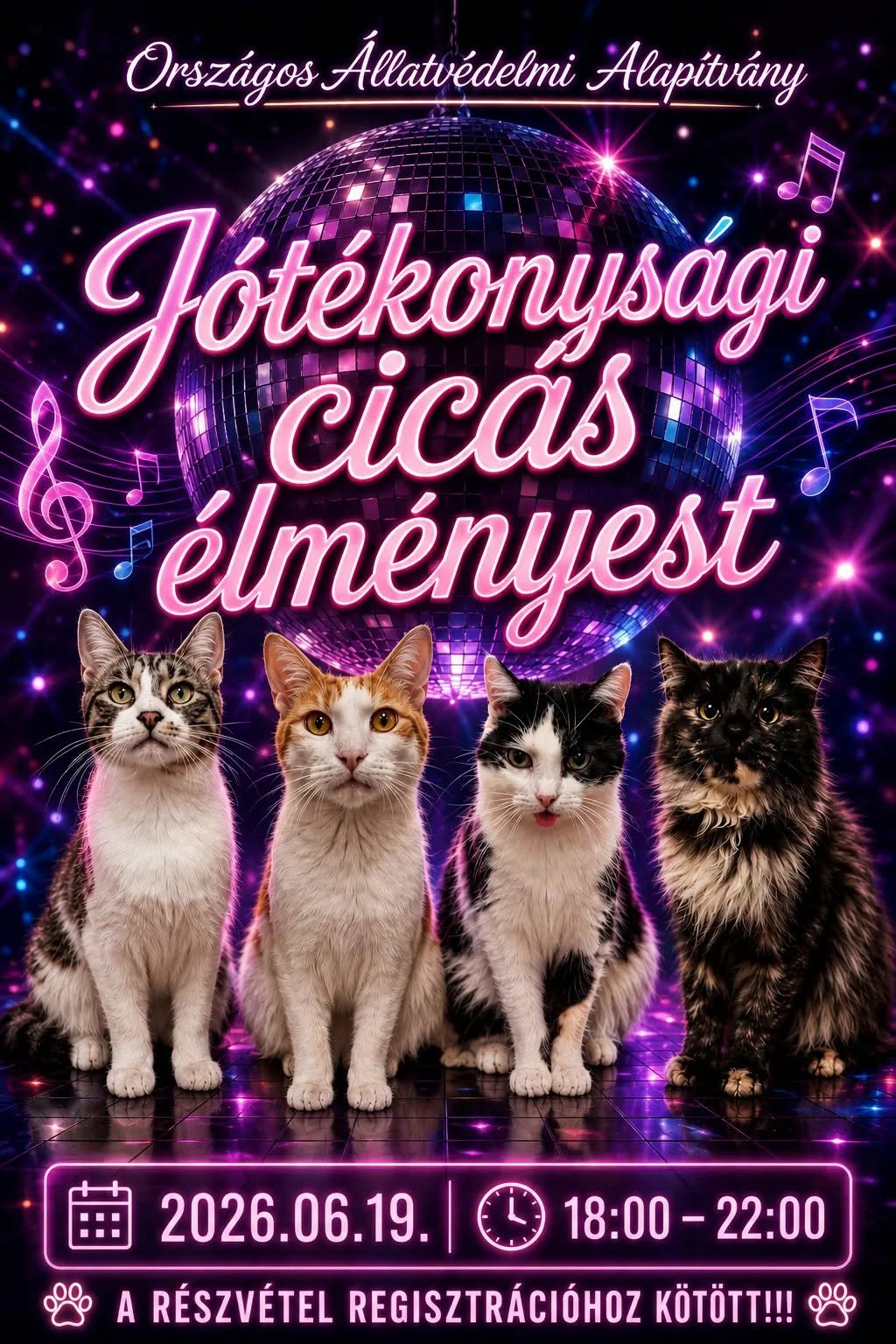 Jótékonysági cicás élményest