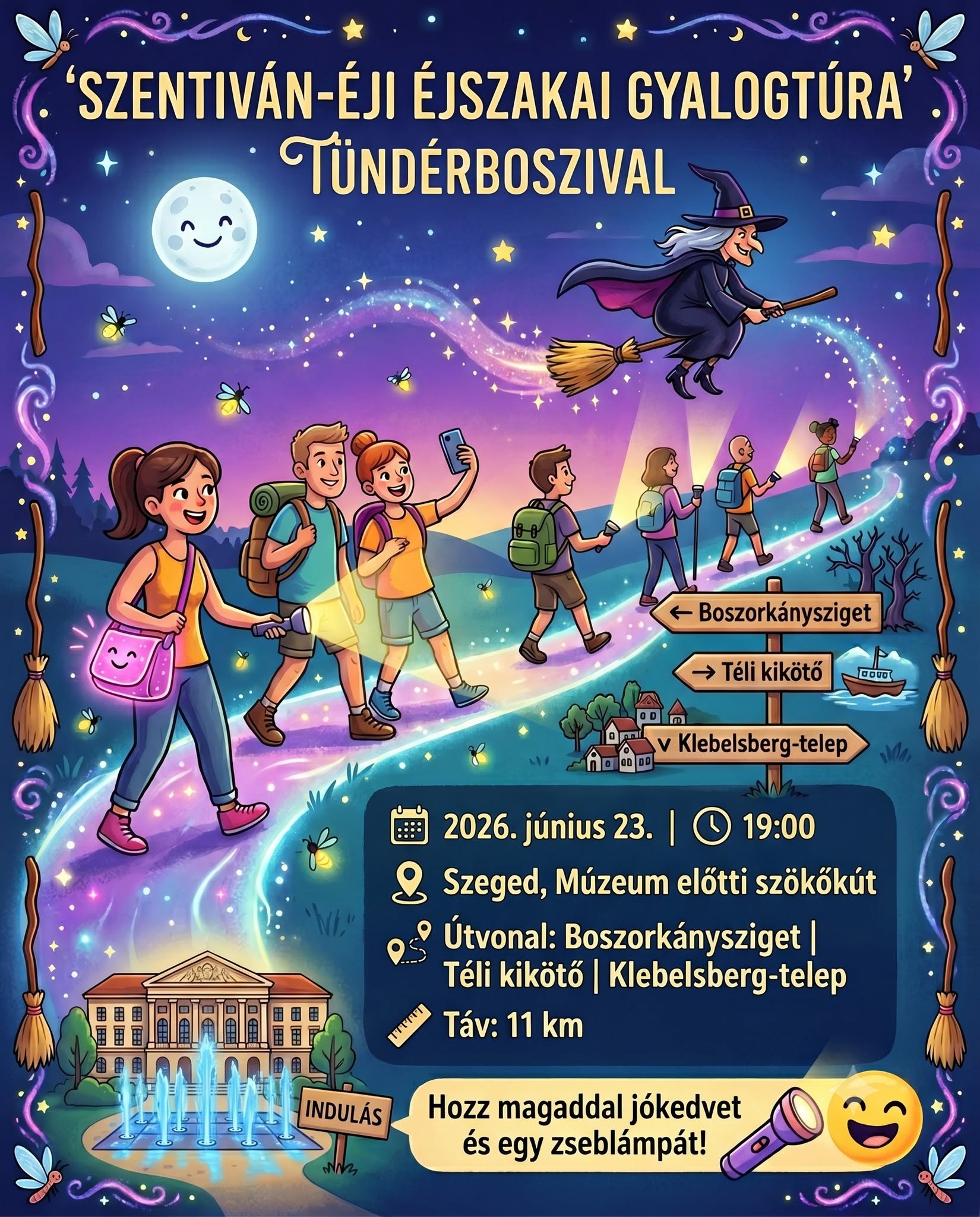Szentiván-éji Éjszakai Gyalogtúra Tündérboszival