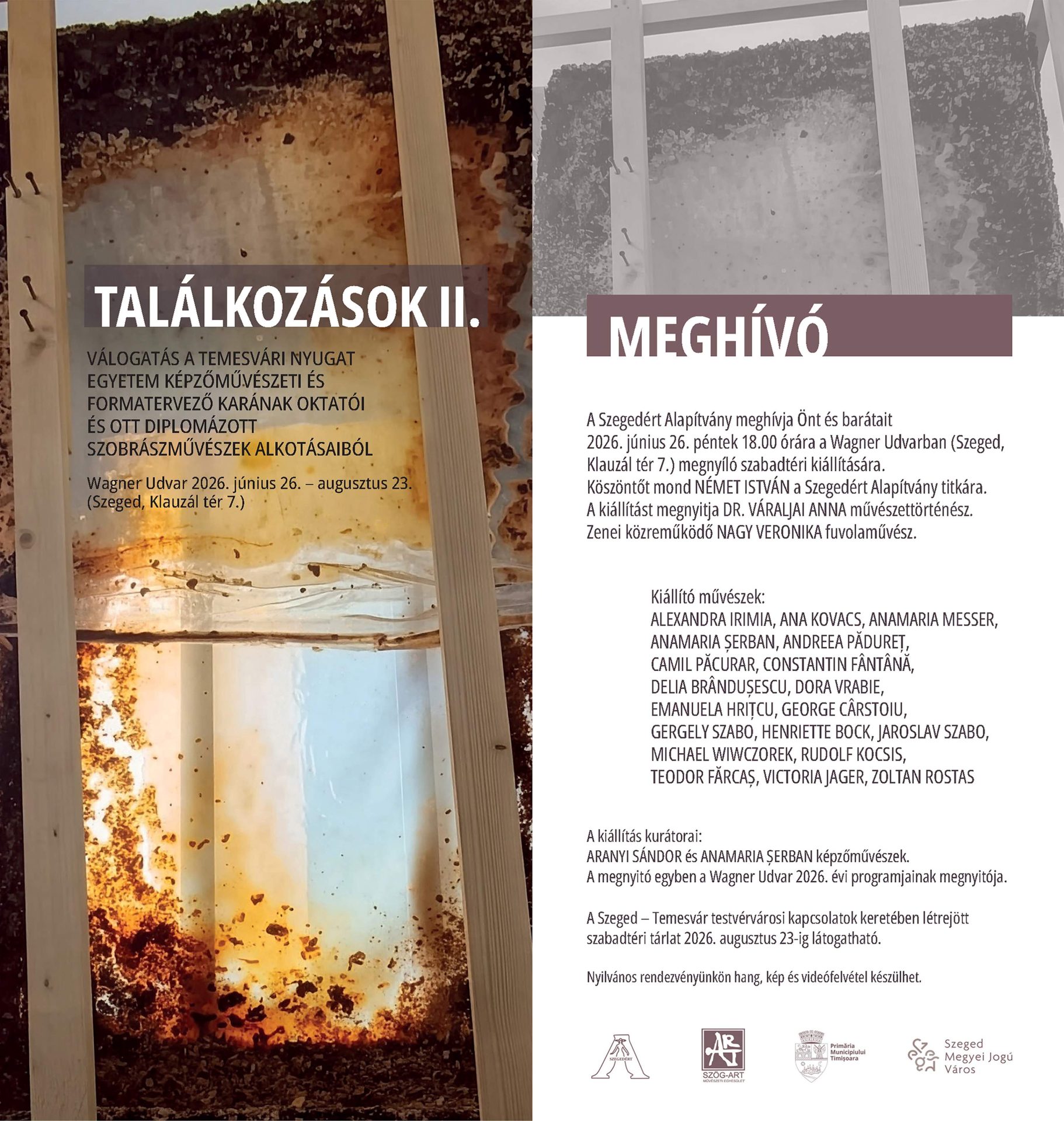 Találkozások II. – Szeged testvérvárosa, Temesvár képzőművészeinek alkotásai