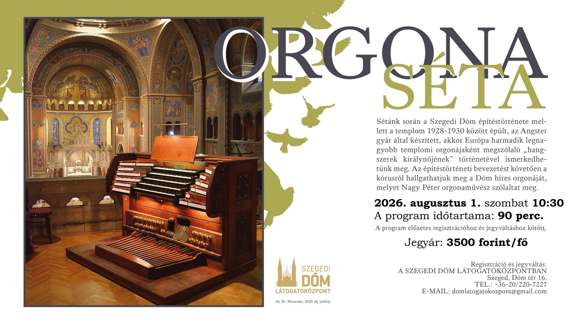 Orgona séta a Szegedi Dómban