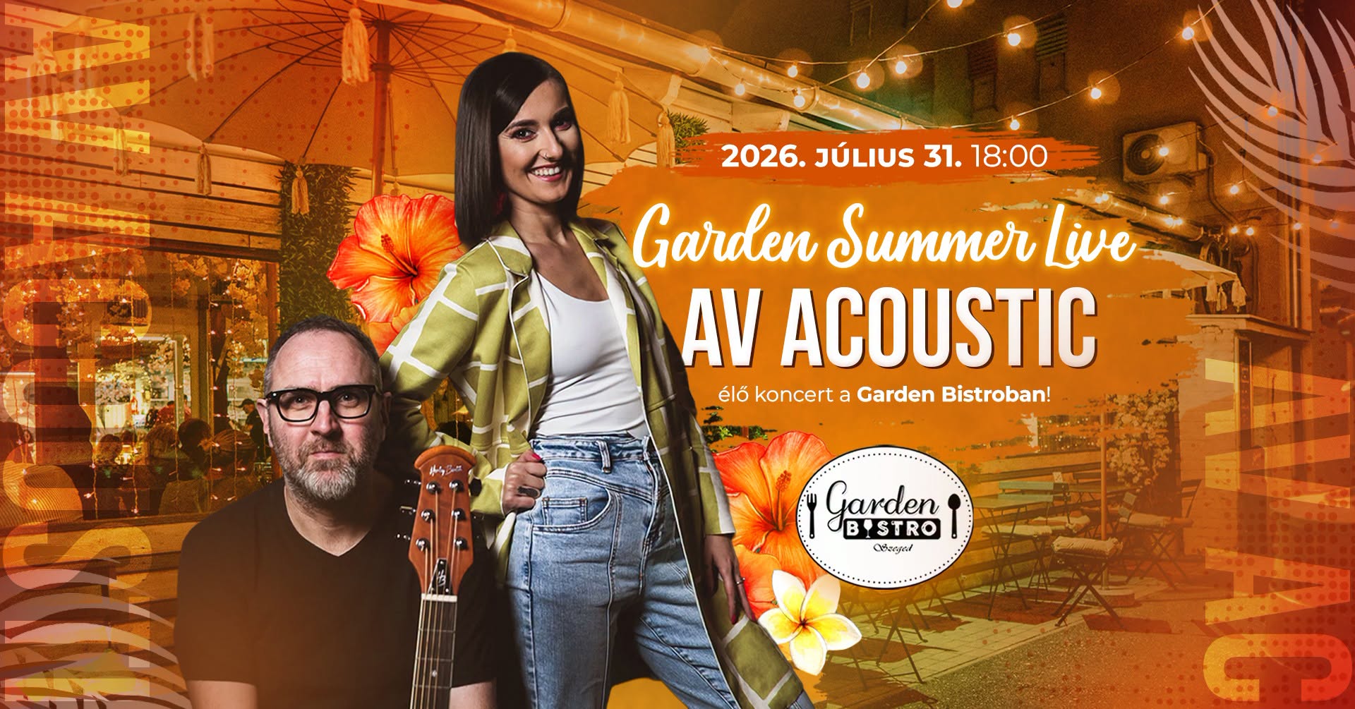 AV ACOUSTIC élő koncert a Garden Bistroban